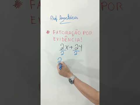 Fatoração por evidência 2x + 2y ❗ fator comum em evidência.