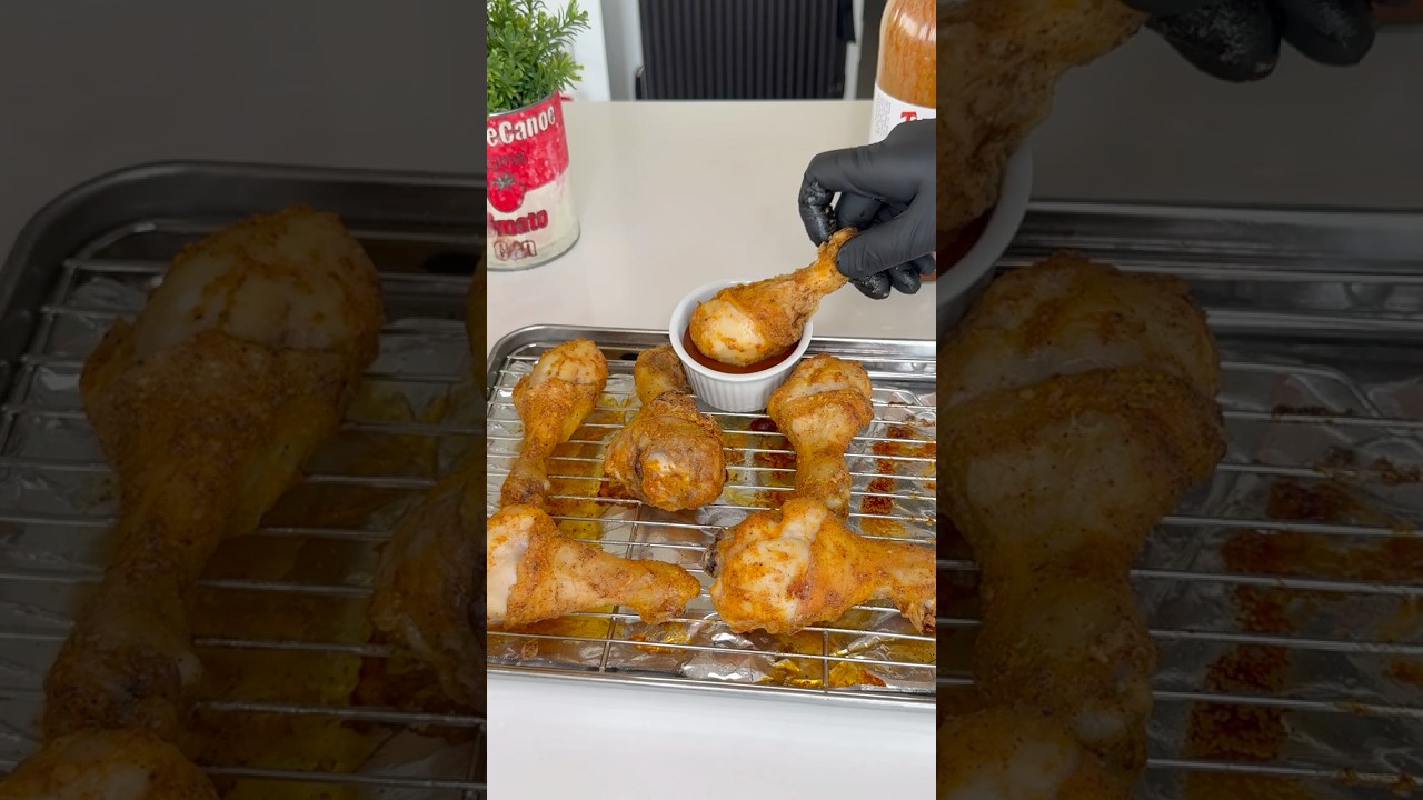 Crispy Oven Wings by @nutrientmatters 🍗