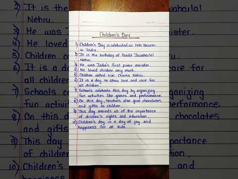 10 lines children’s day speech in English | Speech on children’s day for students