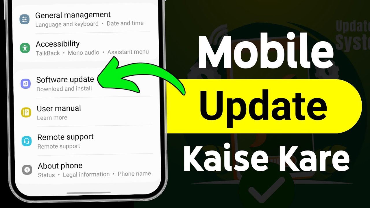 Mobile Update Kaise Kare? Step-by-Step Guide for Easy Phone Updates π±