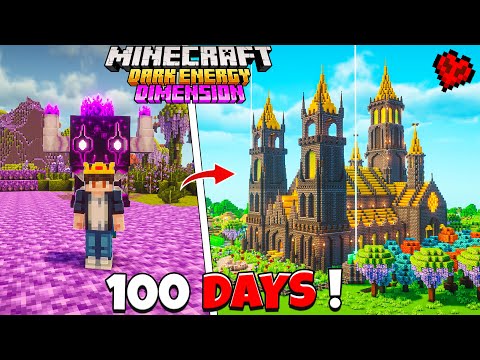 I Survived 100 DAYS in DARK ENERGY WORLD 😮 in Minecraft Hardcore (Hindi)