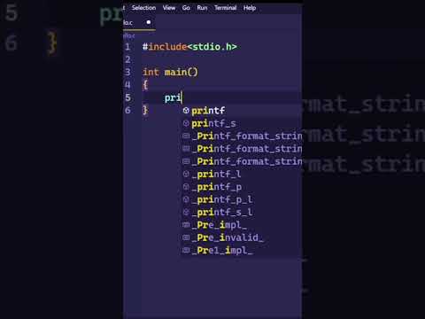 C language first program hello world