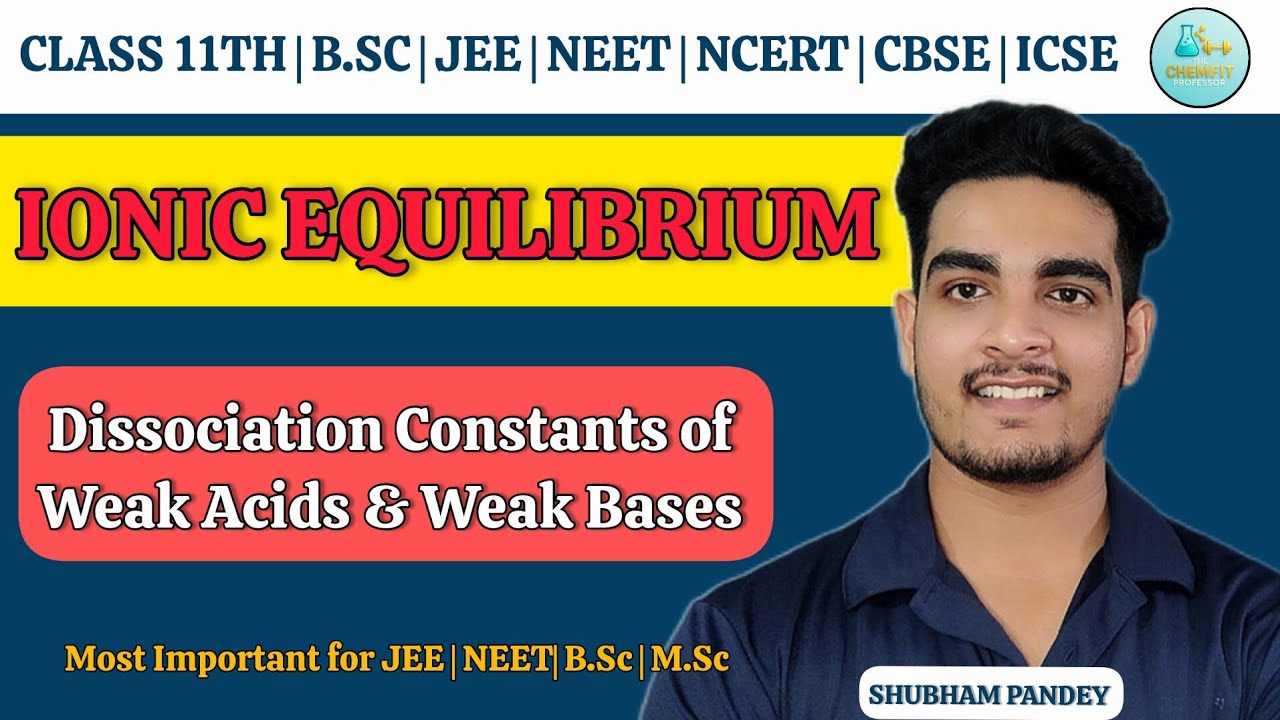 Mastering Dissociation Constants of Weak Acids & Bases for JEE & NEET 📘