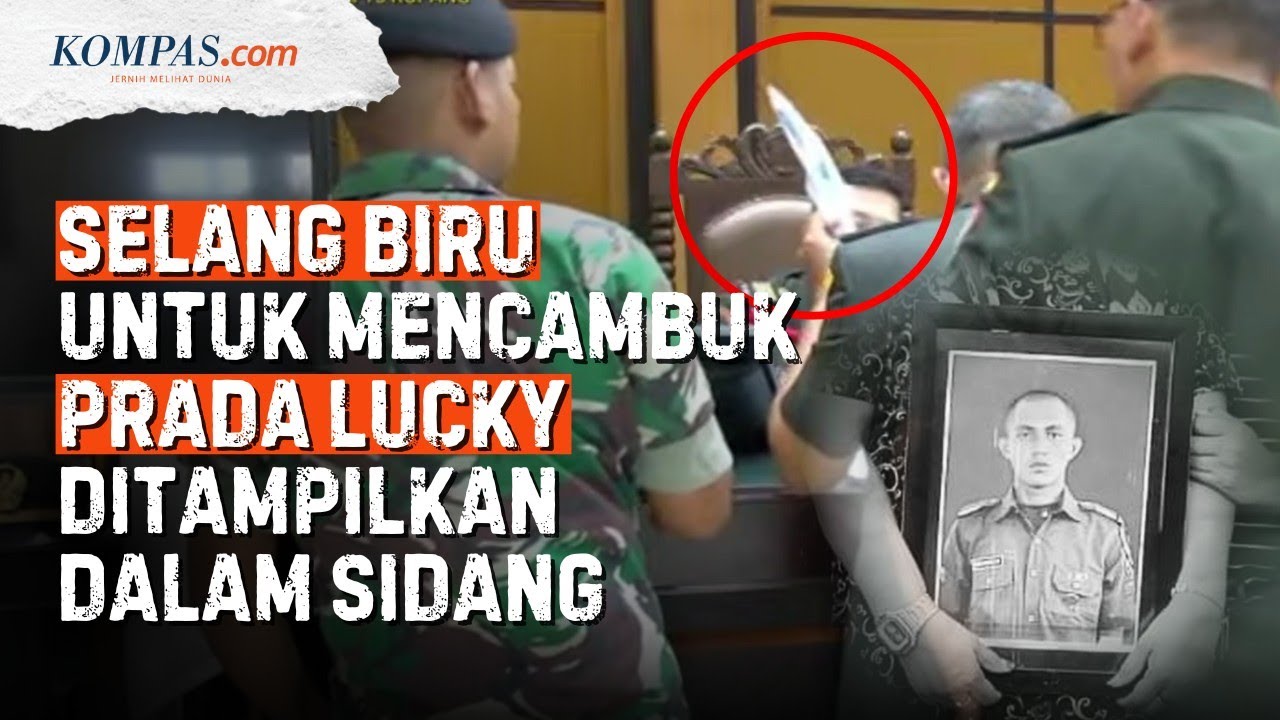 Selang Warna Biru Digunakan untuk Mencambuk Prada Lucky di Sidang Pengadilan Militer III-15 Kupang