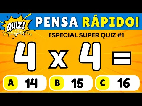 🚨 ESPECIAL SUPERQUIZ de Matemática #1 [SERÁ QUE VOCÊ CONSEGUE ACERTAR TODAS]