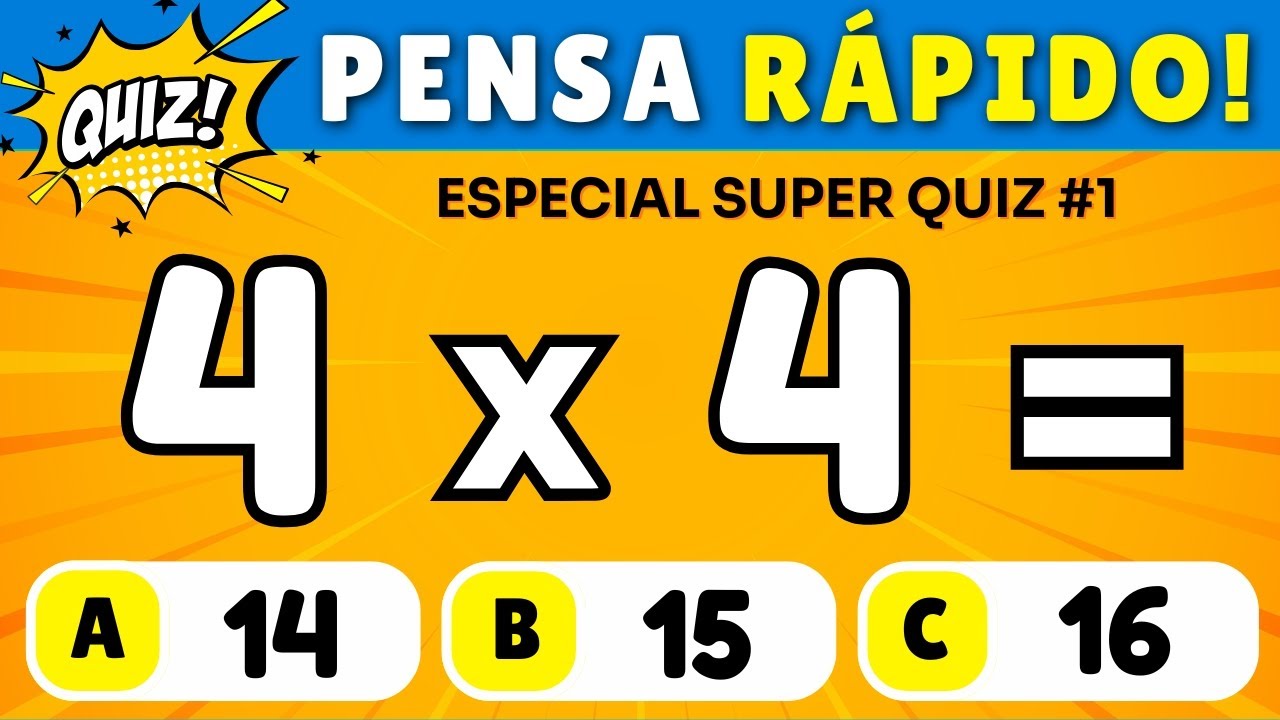 SuperQuiz de Matemática #1: Você Consegue Acertar Todas as Perguntas? 🧠