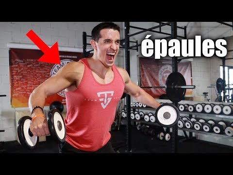 ÉPAULE MUSCLÉ EN 5 MINUTES ! (entraînement à la maison)