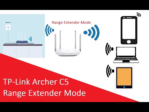 TP link Archer C5 Range Extender mode to Boost WiFi Signal and Speed