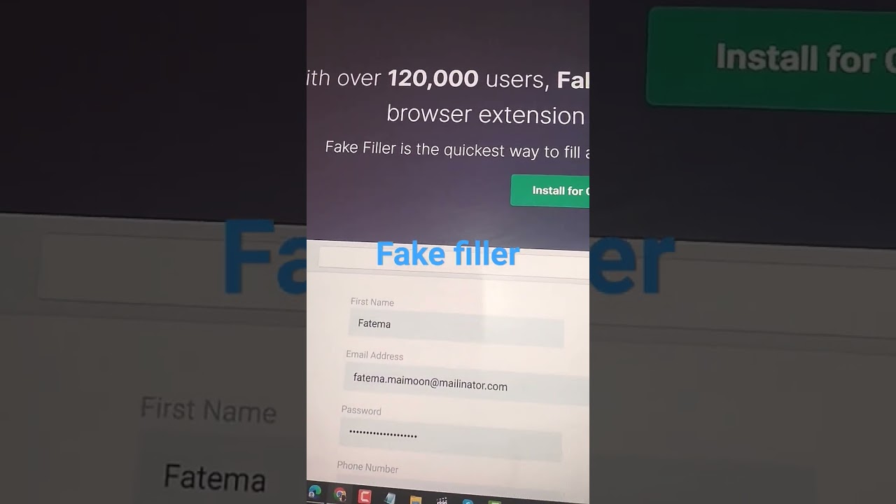 Easily Fill Any Input Field with Fake Data Using Fake Filler Extension ✨