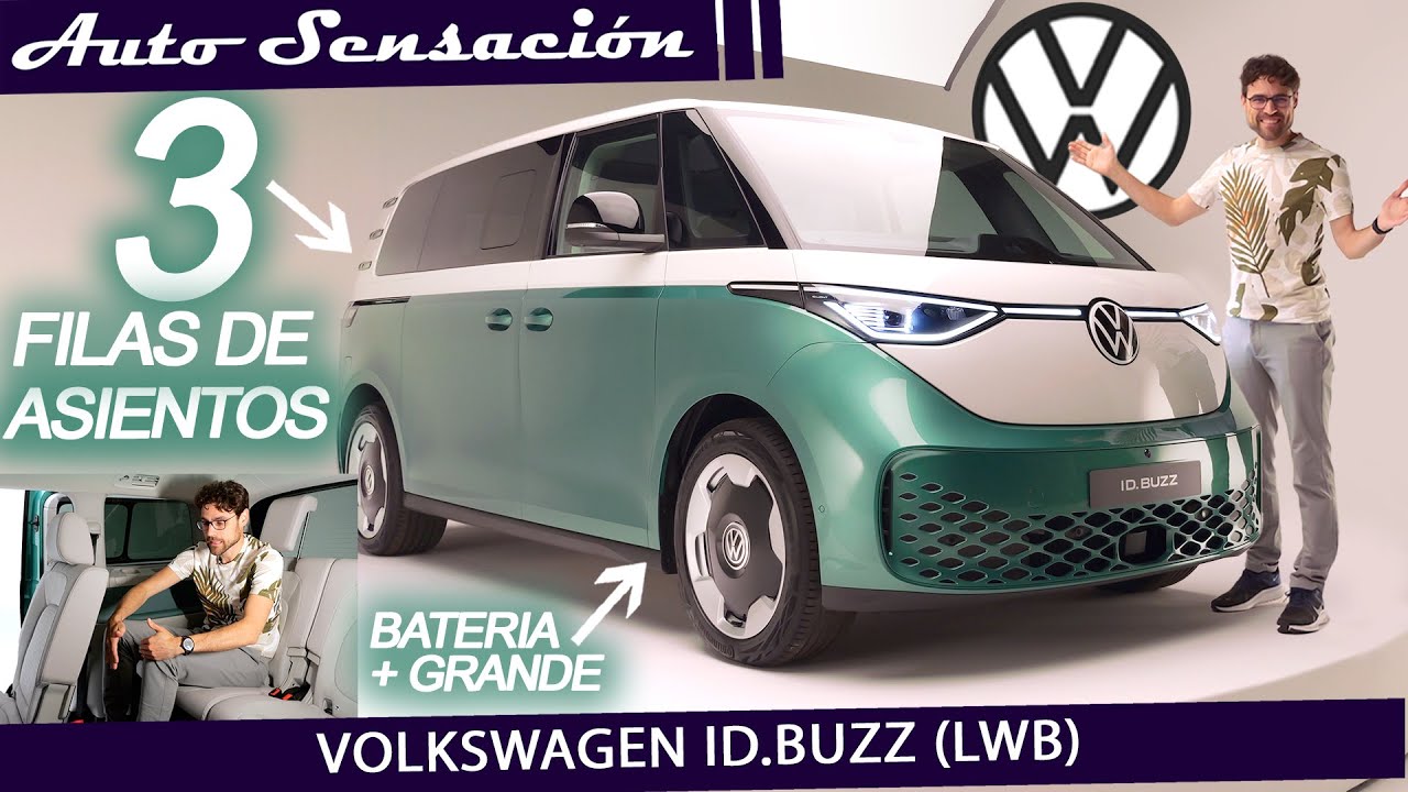 Volkswagen ID Buzz LWB 2023: Nuevo diseño y mayor batería 🚐