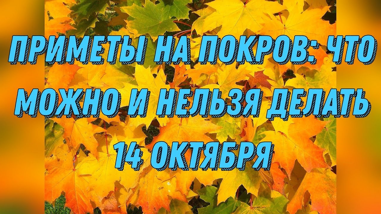 Что можно и нельзя делать на Покров 14 октября: важные приметы и традиции ✨