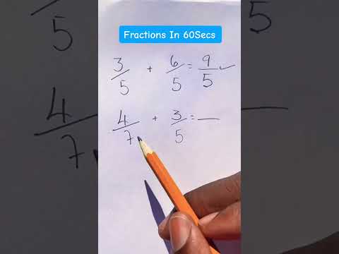 Simple ways how to do Fractions #math #tutor #tutorial #mathhelp #csec #cxc #fractions #mathisfun