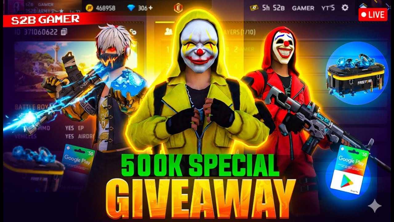 🚀 Free Fire Live Giveaway: Redeem Codes & Custom Room Diamonds!