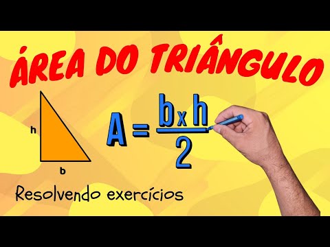 CALCULANDO A ÁREA DO TRIÂNGULO| Resolvendo um exercício de maneira simples