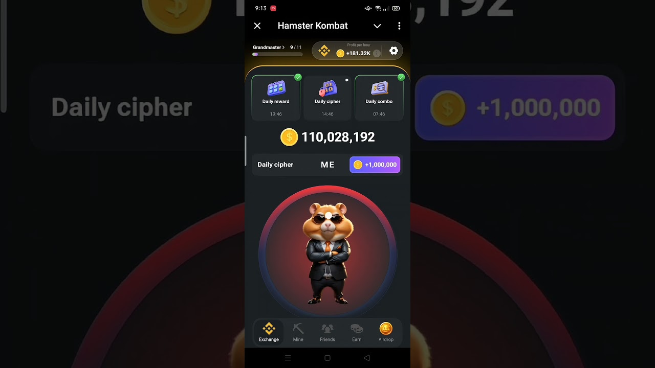 Hamster Kombat Cipher Code Challenge โ Unlock the Secrets! ๐