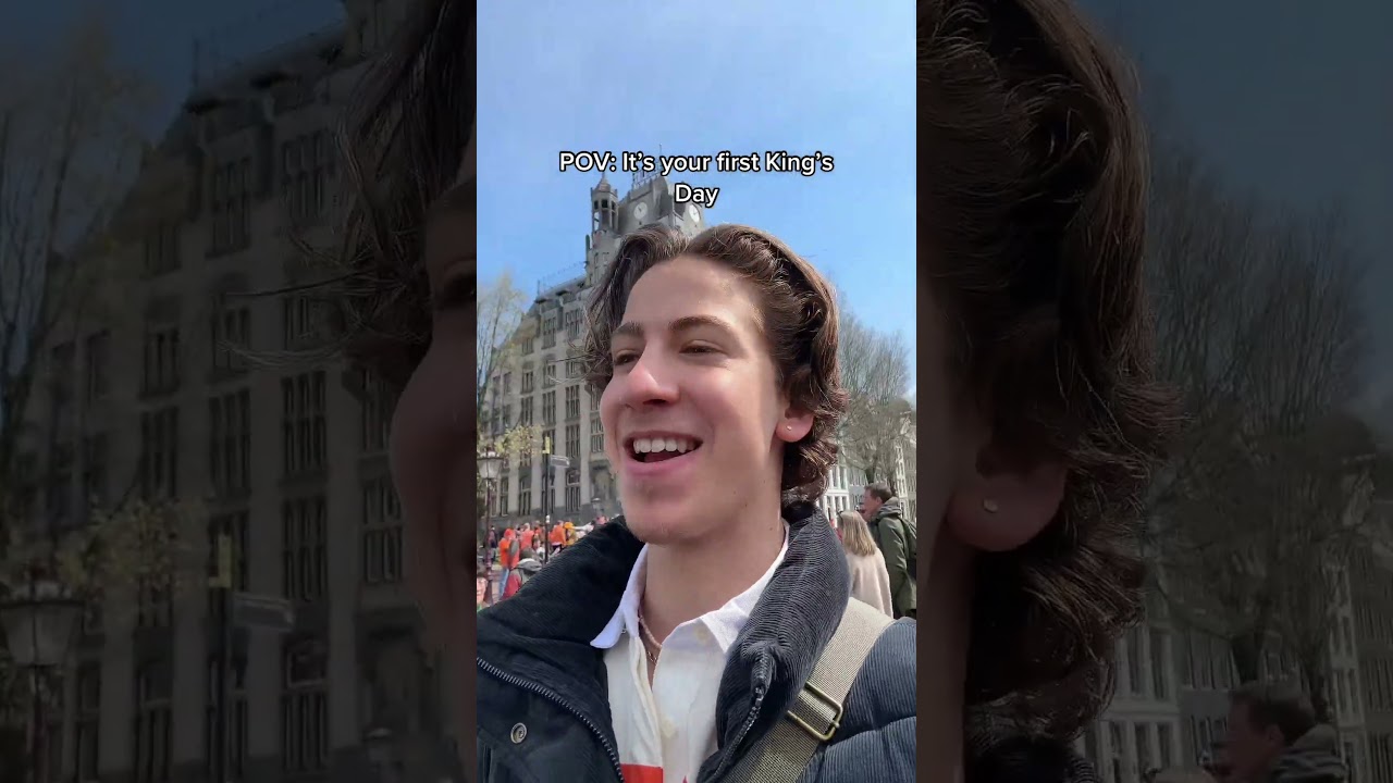 Amsterdam King's Day 😱 #dutch #kingsday
