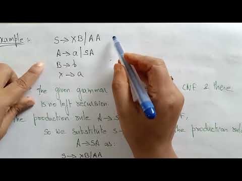 Converting CFG to GNF | Example-1 | TOC | Lec-73 | Bhanu Priya