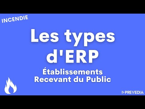 🏢 Les types d'ERP - Établissements Recevant du Public