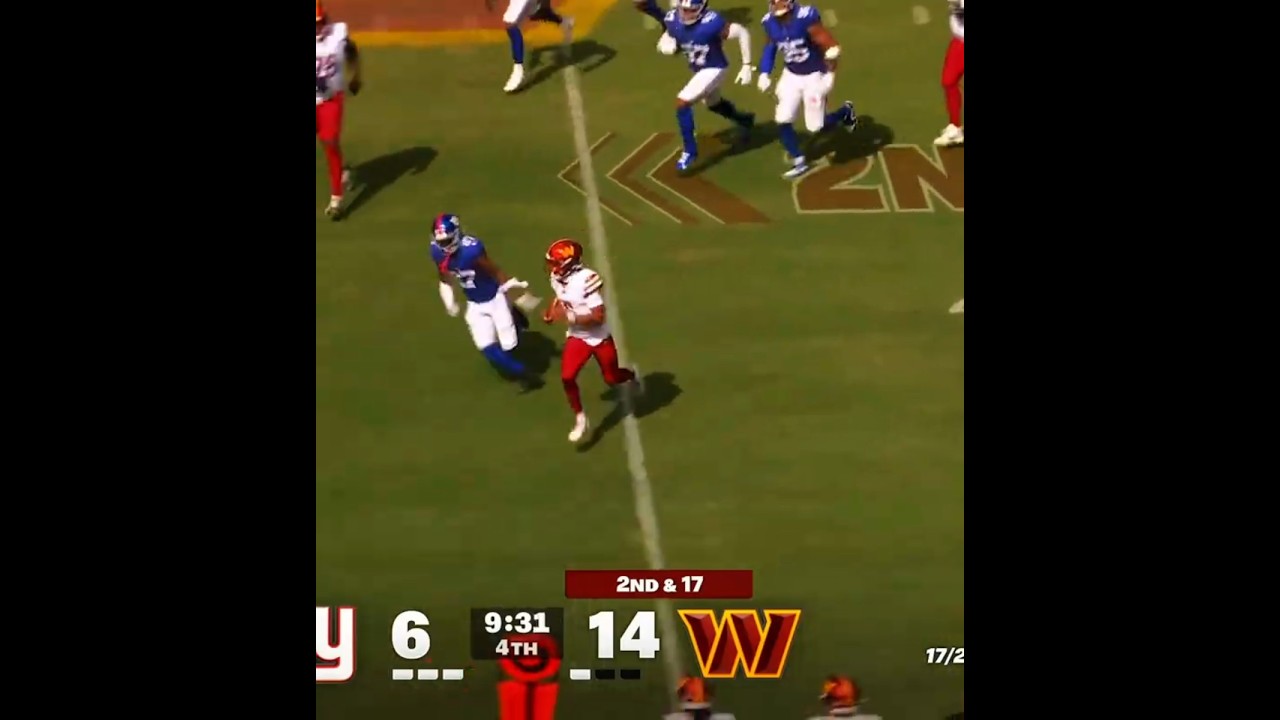 Jayden Daniels Shines Against the Giants π | NFL Shorts Highlights