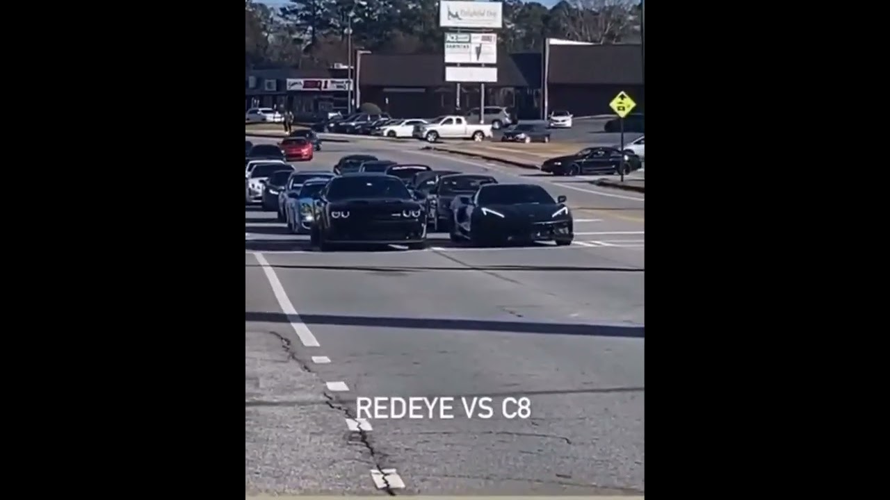 c8 C8 Corvette vs. Redeye Hellcat Challenger 🏁