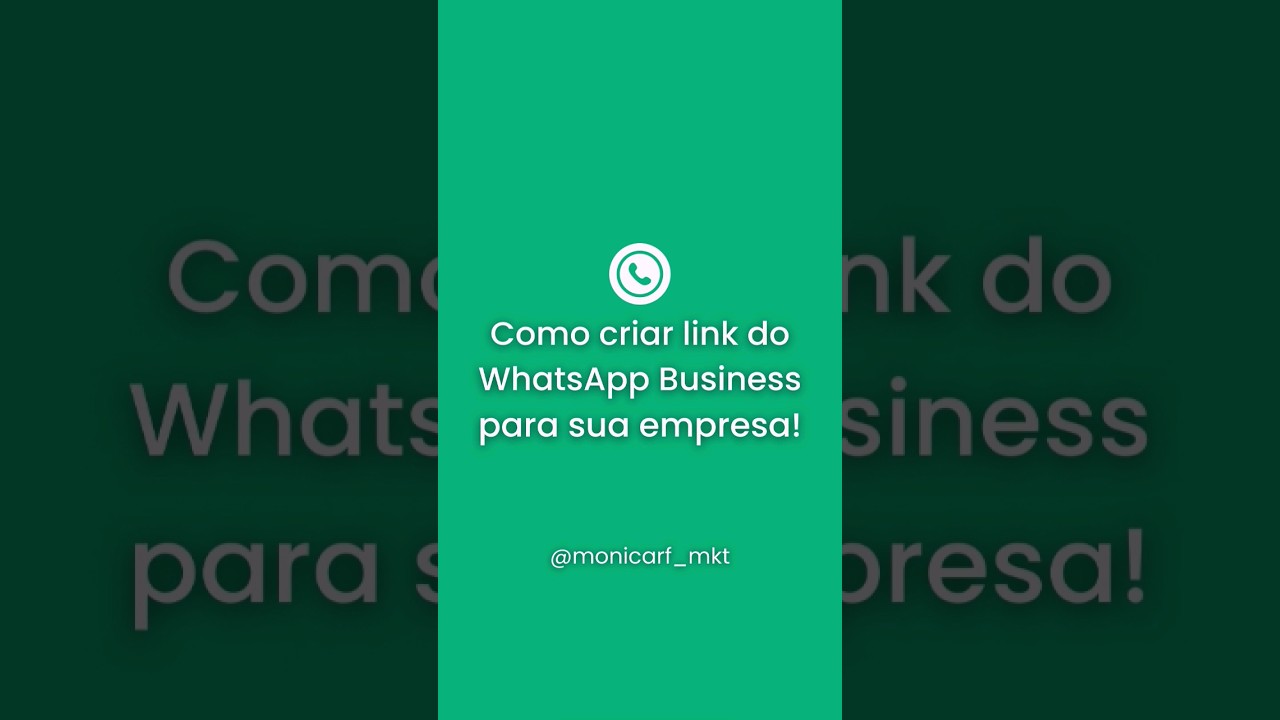 Como Criar Link do WhatsApp Business 📱