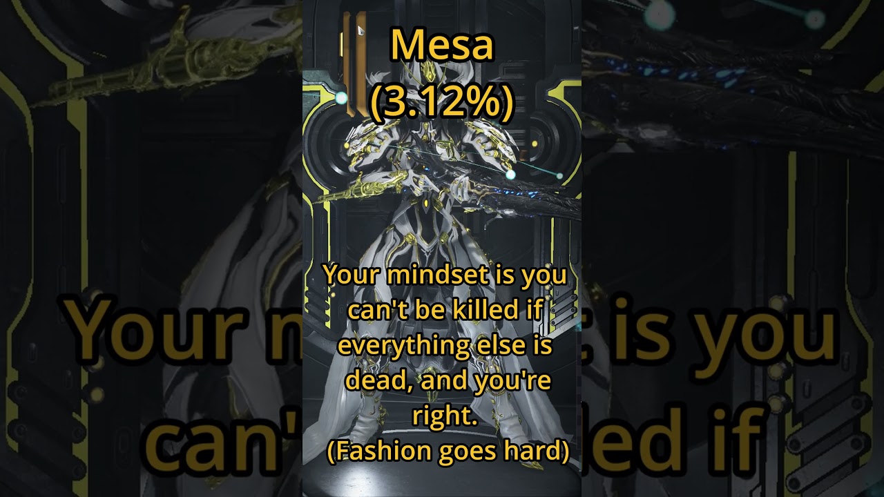 What your Warframe main says about you (Top 10 edition)  #warframe #warframegameplay #shorts #short