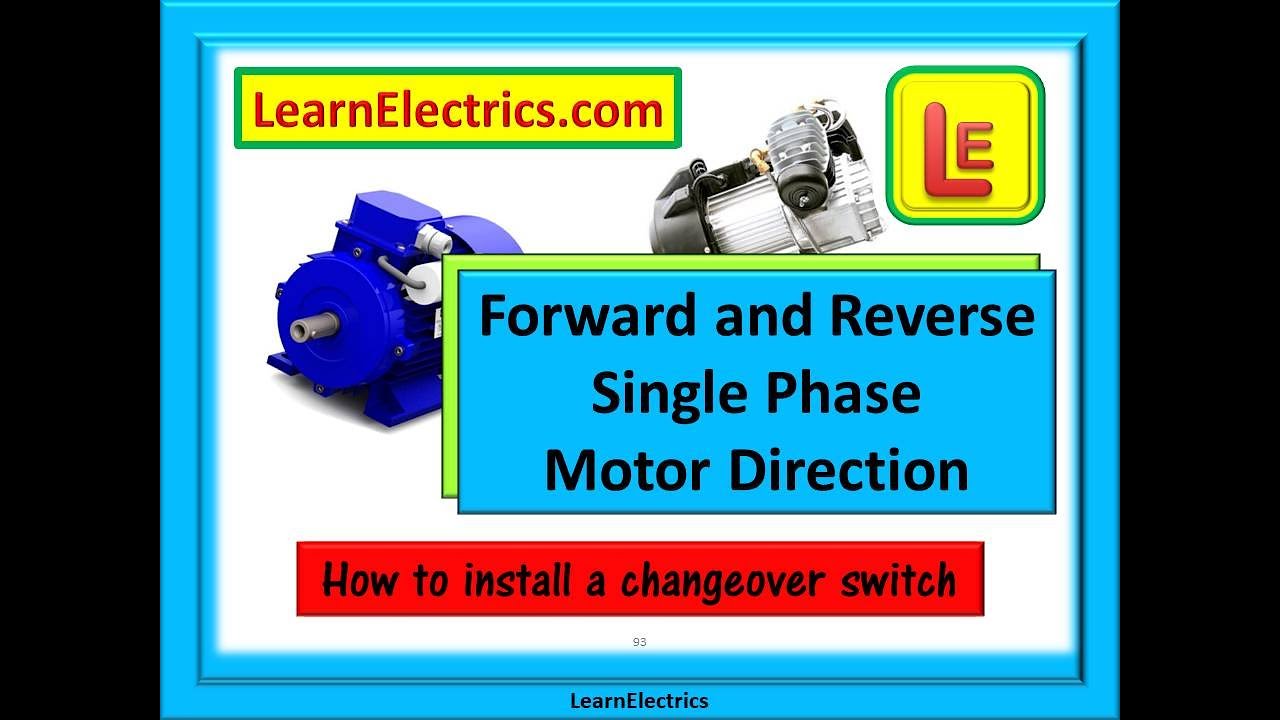 How to Change Single Phase Motor Direction 🔄