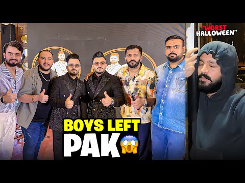 Boys Left Pakistan,Meeting Chaudary Sab after Long😍Worst Halloween Party😳
