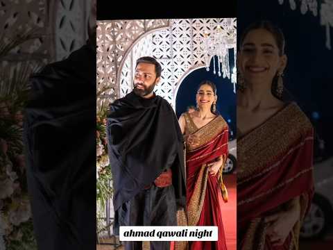 Ahmed ail Akbar with his wife Maham Batol Qawali Night #ahmedaliakbar #wedding #qawali #parizaad