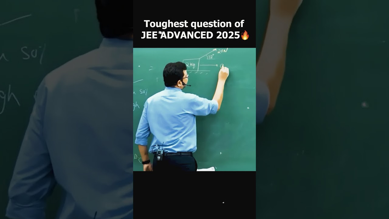 🔥Most Challenging JEE Advanced 2025 Question Revealed! | Tips & Strategies