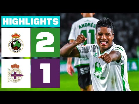 R. RACING CLUB 2 - 1 RC DEPORTIVO | RESUMEN LALIGA HYPERMOTION