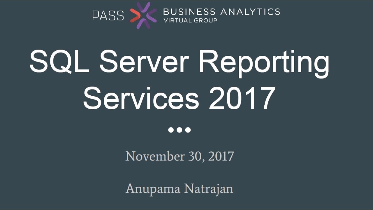 SQL Server 2017 Reporting Services Updates 📊