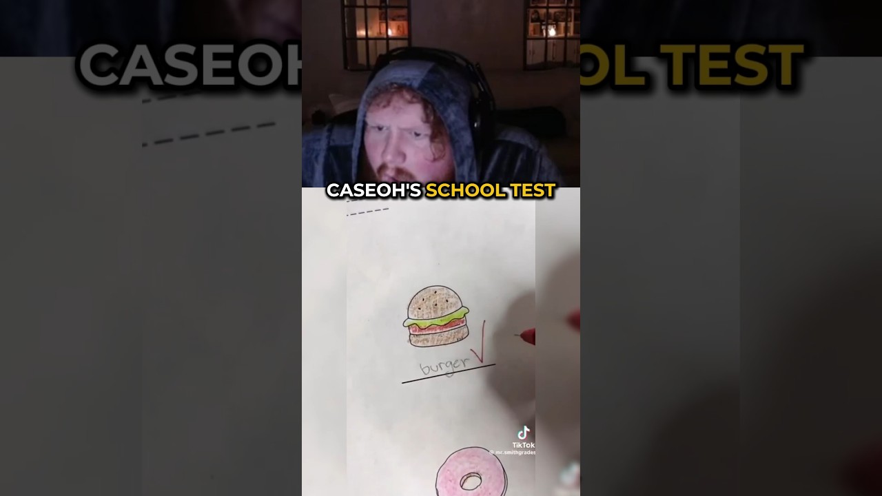 CaseOh's Hilarious Reaction to School Test 😅