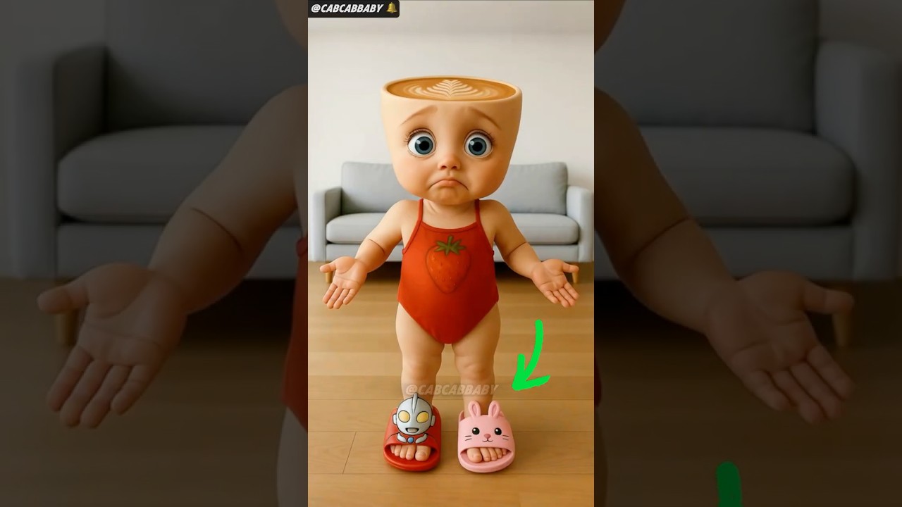 She Wears the Wrong Slippers! 🤣