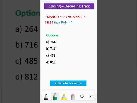 Coding Decoding Tricks | Logical Reasoning Questions | Bank Exams #ytshorts #codingdecodingtricks