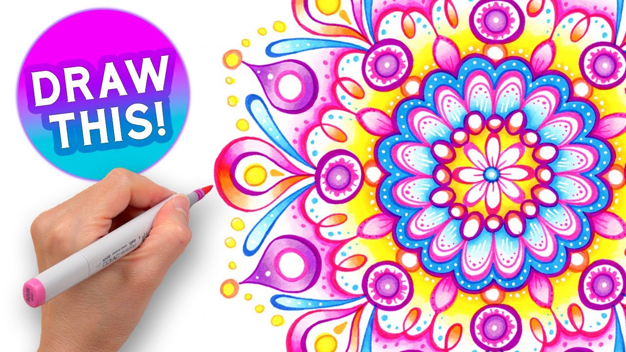 Learn to Draw Beautiful Mandalas: Easy Step-by-Step Guide for Beginners ✨