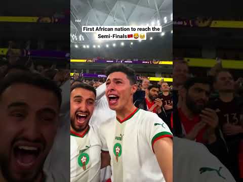 MOROCCO HAS DONE IT AGAIN! 🇲🇦😭 #ShortsFIFAWorldCup