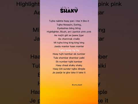 Sanju Rathod ft. Isha Malviya - Shaky (Lyrics)
