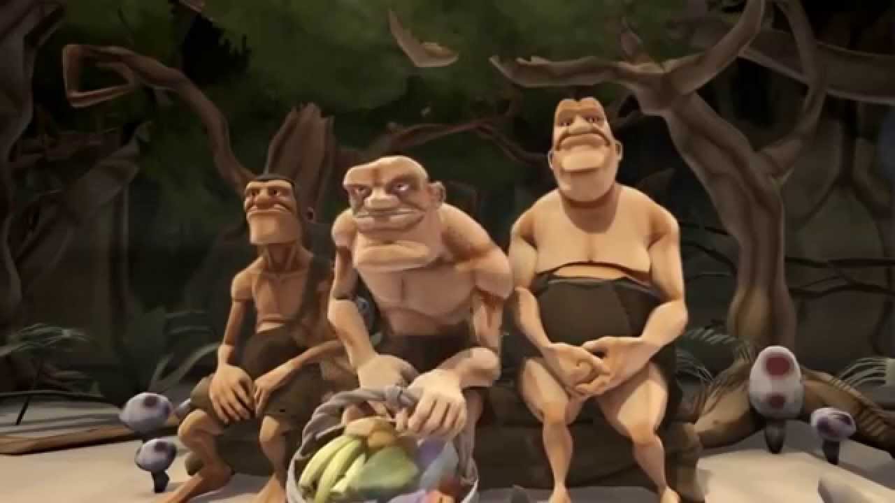 Весёлые мультфильмы о первобытных людях 🦍