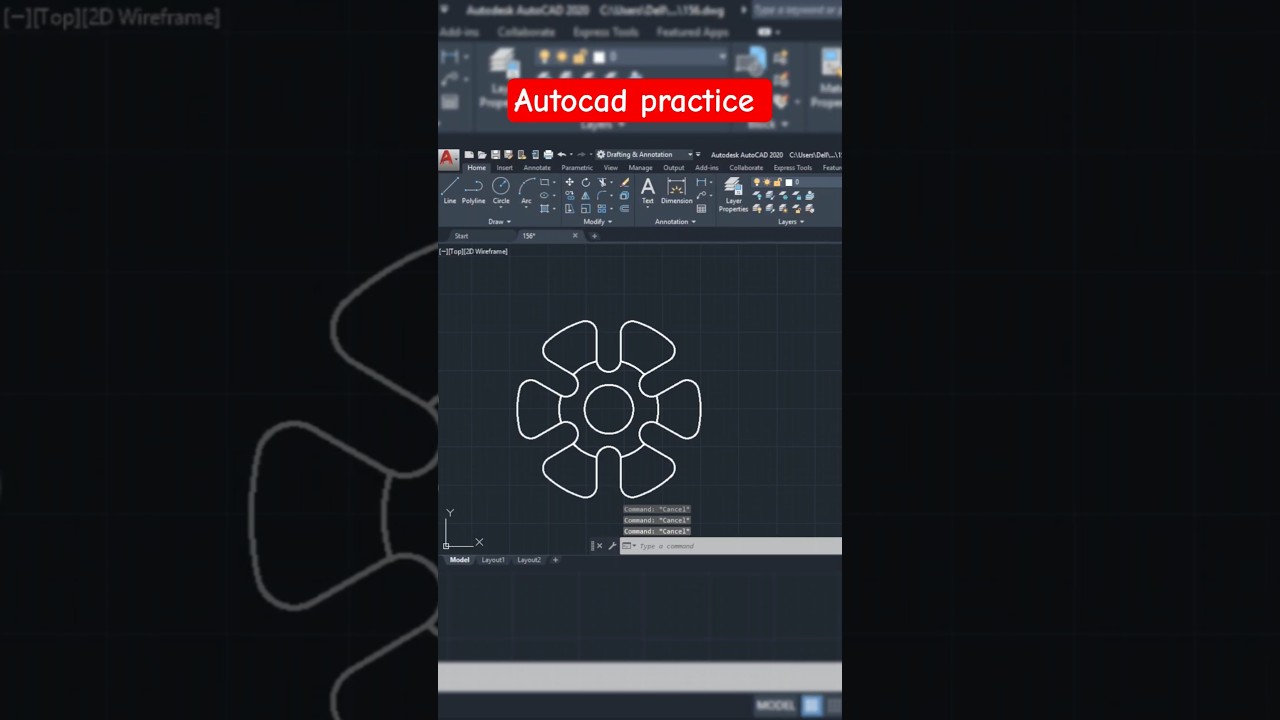 AutoCAD 2D Mechanical Drawing for Beginners π