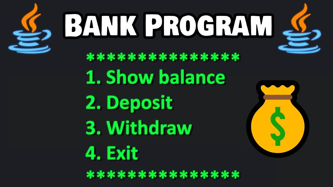 π Beginner Java Banking Program Tutorial for Beginners