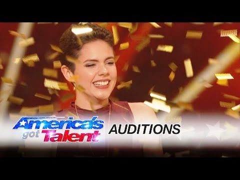 CALYSTA BEVIER: TEEN CANCER SURVIVOR GETS SIMON COWELL'S GOLDEN BUZZER - AMERICA'S GOT TALENT 2016.