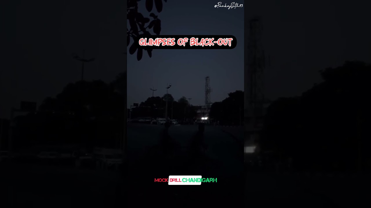 Black-Out Mock Drill in Chandigarh 🚨