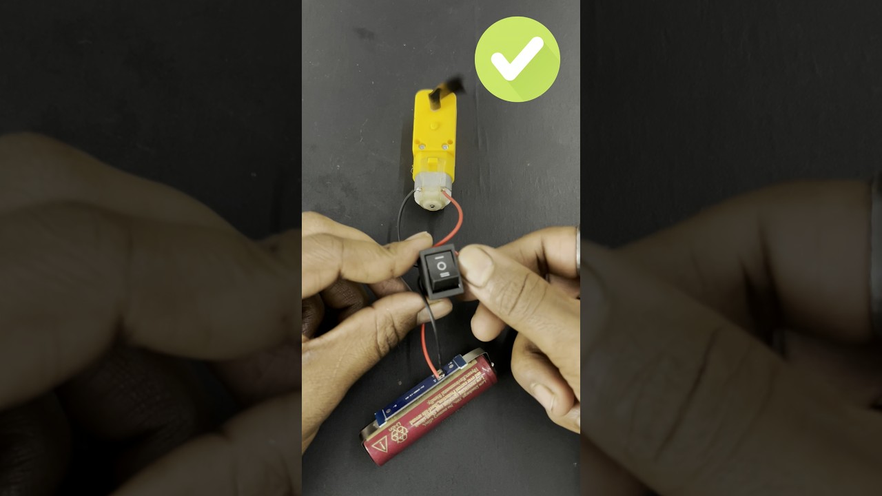 DC Motor Forward & Reverse Switch Circuit 🔄