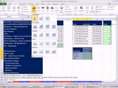 Excel 2010 Stats Tutorial: Intro & Basics 📊