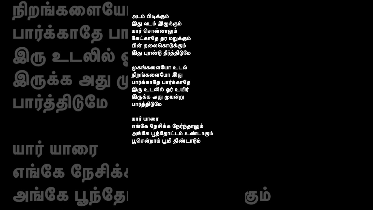 Engeyum Kadhal Tamil Song 🎶