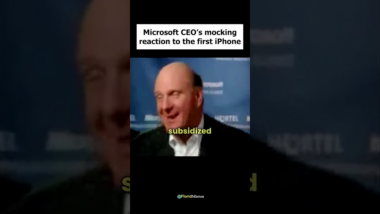 Microsoft CEO Steve Ballmer's Response to the 2007 iPhone Launch
