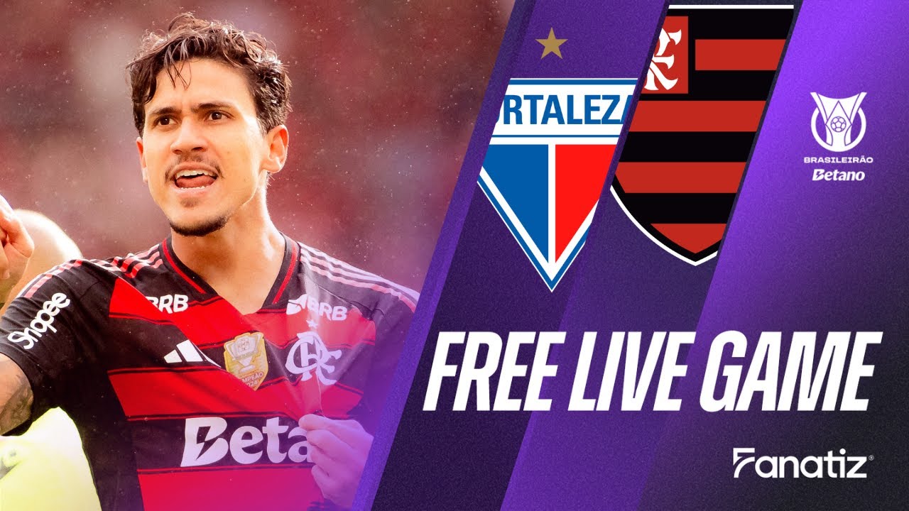 Fortaleza vs Flamengo AO VIVO Grátis com Imagens - Brasileirão 2025 ⚽