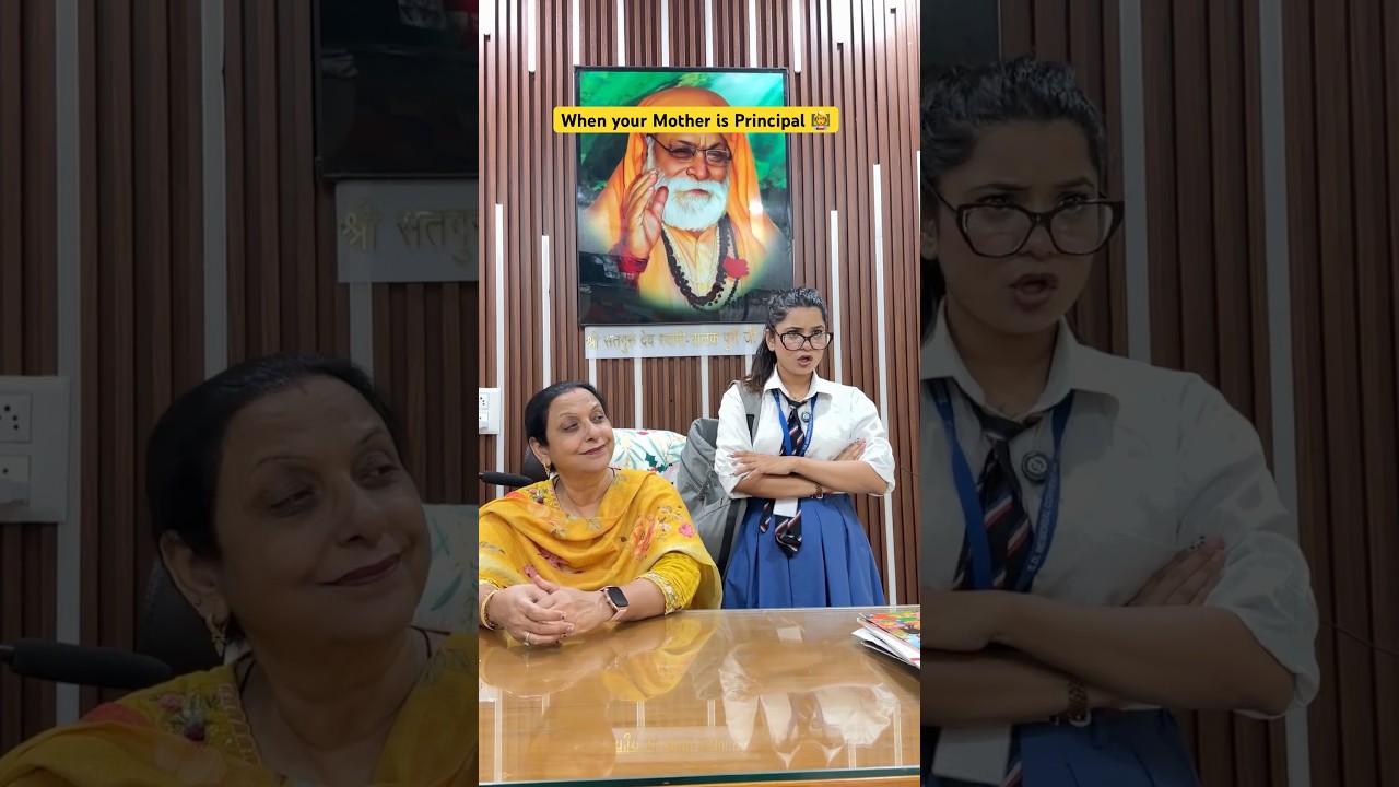 Hilarious Moments When Your Mom Is the Principal! 😂 #Shorts
