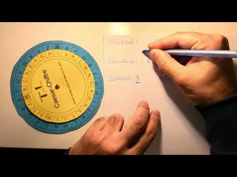 Entschlüsselung mit der Cäsar-Scheibe